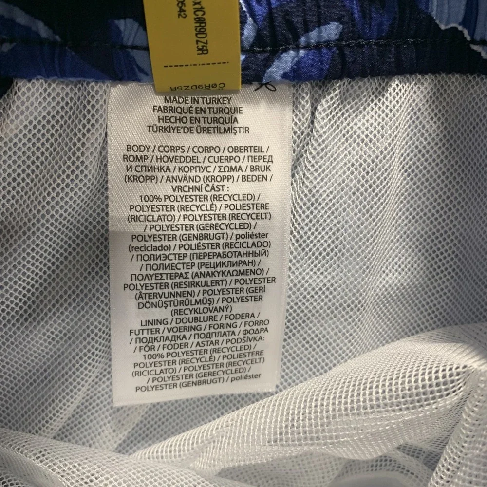 Polo Ralph Lauren Men's Swim Trunks XL Traveler Blue Floral‎ Pockets Mesh Liner